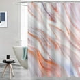 thumbnail image 4 of Abstract Shower Curtain Marble Colorful Shower Curtain for Bathroom Bathtub Home Decor with 12 Hooks 72"x72", 4 of 7