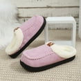 thumbnail image 2 of Slippers for Women Men Indoor and Outdoor with Fleece Lined Casual Cozy Warm Winter Fleece Lined Fuzzy Scuff Suede Clogs Slides Slip-On Booties Wide Width, 2 of 3