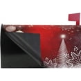 thumbnail image 4 of Winter Snowflakes and Christmas Tree Magnetic Magnetic Mailbox Cover Standard Size for Garden Yard Outdoor Decorations-18 x 20.8", 4 of 5