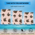 thumbnail image 5 of GZHJMY Beach Towel for Women Girls, Cats Pattern Low Poly Cats Bath Towel, Oversized Lightweight Sport Towel, 31x63 Inch, 5 of 7