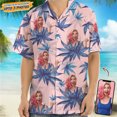 thumbnail image 3 of Camisas con estampado floral de hojas de palma y aguacate para hombre, ropa personalizada, camisa hawaiana para playa, ropa de fiesta, blusas casuales, 3 of 4
