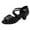 Black, variant on REDARER Girls Latin Dance Shoes Fashionable Soft Sole Comfortable and Non Latin Dance Shoes,3.5-4 Years