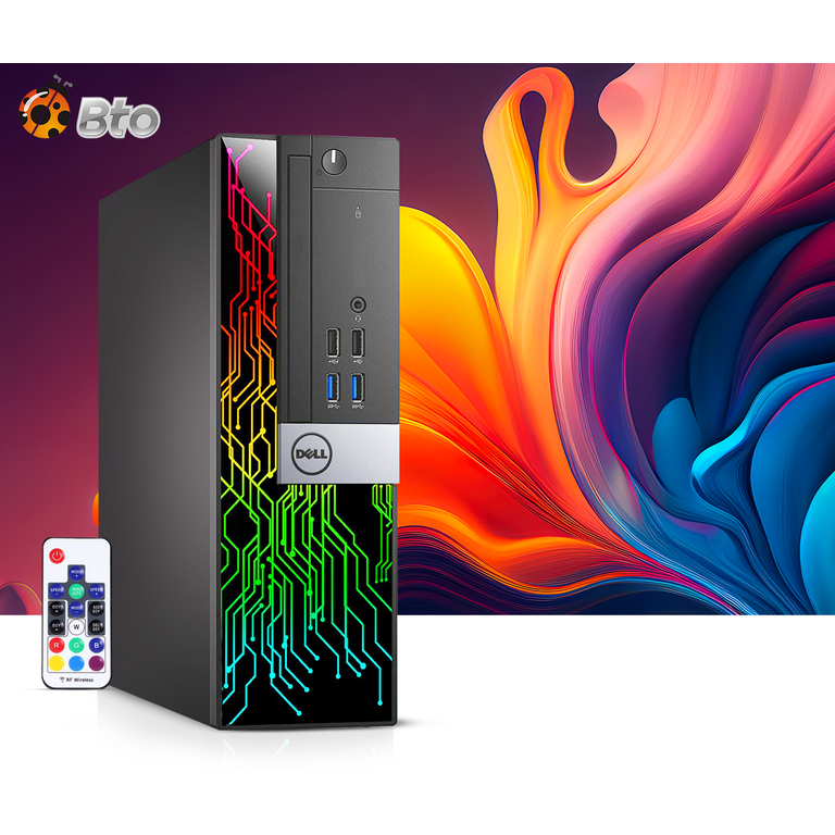 Restored Dell OptiPlex Desktop Computer PC with RGB Panel Restored Dell OptiPlex Desktop Computer PC with RGB Panel
