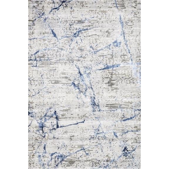 Blue Abstract Area Rugs for Living Room Washable Rugs Boho Moroccan Area Rug Soft Neutral Geometric Bohemian Carpet Distressed Indoor Rug for Bedroom Dining Room Office Foldable Nonslip Rug