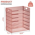 thumbnail image 3 of Organizador de papel Marbrasse, bandeja para cartas de 6 niveles, oro rosa, 3 of 6