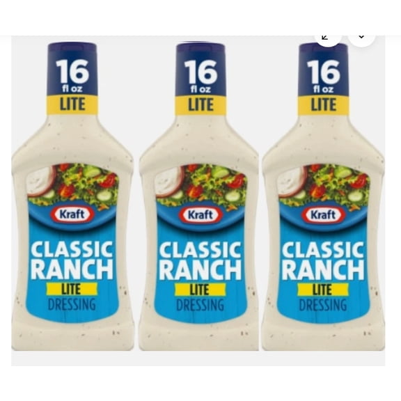 Light Classic Ranch Salad Dressing, 3-Pack, 16 oz