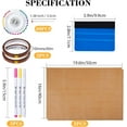 thumbnail image 2 of 18Pcs Sublimation Accessories, Tshirt Ruler Guide Vinyl Alignment Tool, Heat Press Accessories, Teflon Sheet Non Stick 16x20, Heat Resistant Tape 0.4" x108ft, PVC T Shirt Rulers to Center Designs, 2 of 7
