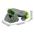 thumbnail image 3 of Craft Aquarium Fish Tank Shelter House, Shrimp & Reptile Hideout With Dual Cave Structure, 1Pc Reptile & Amphibian Hiding Spot For Tank Landscaping And Aquarium Landscaping, 3 of 4