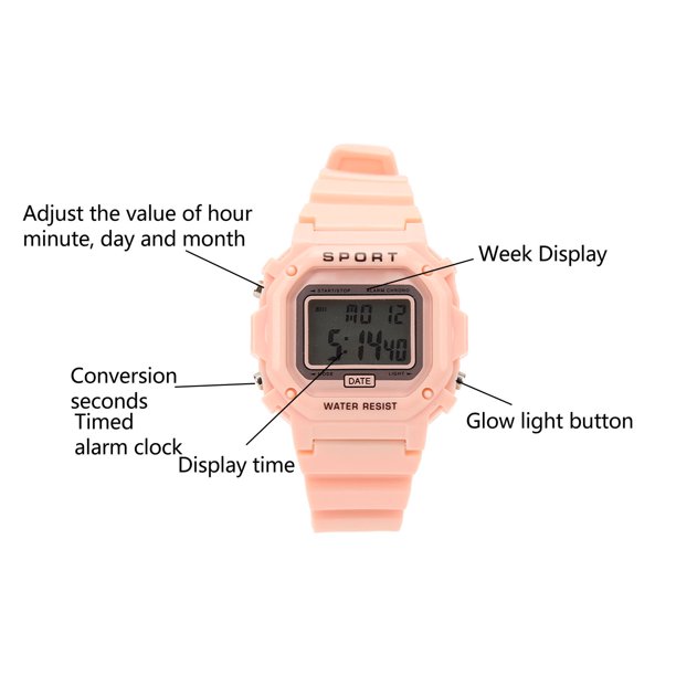 Digital wrist sales watch walmart