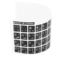 thumbnail image 3 of 10X White Letters Arabic English Keyboard Sticker Decal Black for Laptop PC, 3 of 8