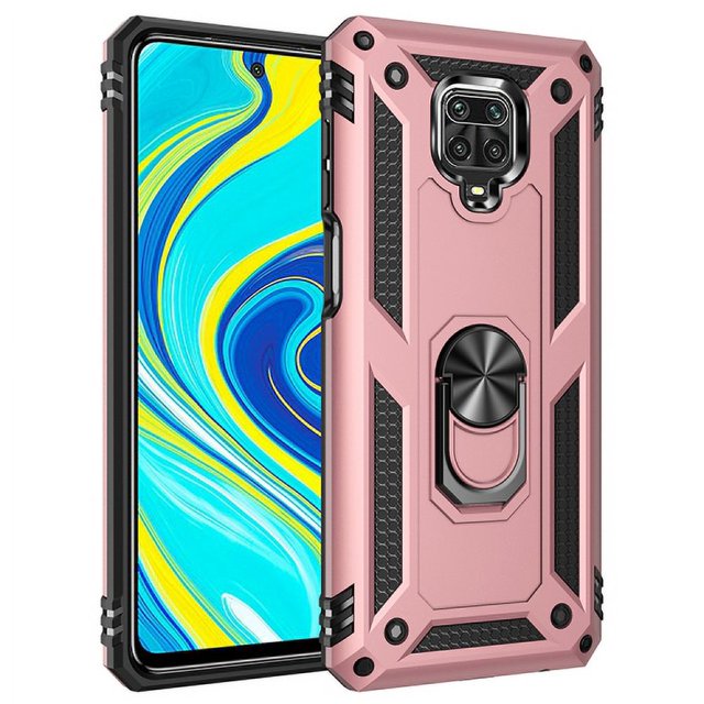 Funda de teléfono para Xiaomi Redmi Note 9 Pro y Redmi Note 9S de Uso Rudo Shockproof + Cristal 9D