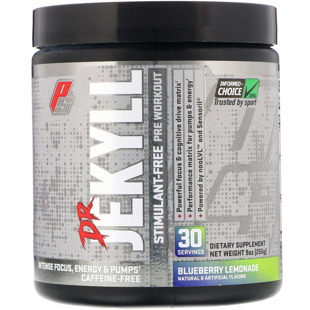 ProSupps Dr Jekyll, StimulantFree PreWorkout, Blueberry Lemonade, 7.9