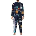 thumbnail image 5 of Kll Solar System Temperatures Diagram Sleepwear Mens Flannel Pajamas,Long Cotton Pj Set, 5 of 9