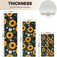 thumbnail image 4 of DarkBlue Sunflower Bee Pattern Kitchen Rugs Sets Of 3,Kitchen Runner Rugs Non Skid Washable,Decorative Kitchen Floor Mats for Kitchen,Sink,Laundry,17"x30"+ 17"x47" + 17"x59", 4 of 6