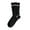 B, variant on Hontri Stockings in Sale, Women's White Socks Autumn and Winter Retro Striped Embroidery Lettering Stockings Socks 1 Pair of Socks
