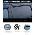 thumbnail image 3 of Black Horse Off Road [BHOR] Tape On Rain Guards/Wind Deflectors Compatible with 2022-2024 Toyota Tundra Crew Max Smoke 4 PCs - 144888, 3 of 7