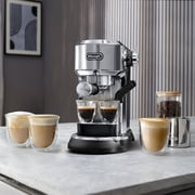 Delonghi Dedica Maestro Plus Espresso Machine with Automatic Steam Wand, EC950M