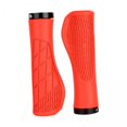 thumbnail image 1 of Puños Para Manillar De Bicicleta 3x2x Puños Cómodos Para Bicicletas De Montaña BMX Deportes Naranja Rojo, 1 of 8