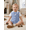 Blue, variant on Baby Boy 3-Piece Baptism Outfit Set – Short Sleeve Collared Waffle Knit Vest Bodysuit, Shorts & Detachable Bow Tie, Gentle Christening Wear for Infants