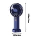 thumbnail image 3 of Ganfancp Ventilador de Mano Ventilador Portátil 5 Velocidades Viento Pantalla Led Mini Ventilador de Viaje con Respaldo de Energía Ventilador de Mano Usb Plegable Liquidación Ventilador de Mano*1, 3 of 6