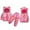 Hot Pink, variant on lnmuld Toddler Girls Winter Outfit Set Cozy Long Sleeve Bear Ear Top Pants Vest Three Piece Clothing Ensemble for Cold Weather Solid Color Size:3-4 Years