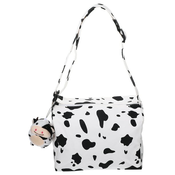 EeaseMX 1 bolso bandolera creativo con diseño de vaca para mujer con colgante de vaca.
