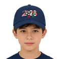thumbnail image 4 of DAMAI 2026 Soccer Fan Cap – USA, CAN, MEX Host Countries Embroidered Baseball Hat, Adjustable Breathable Cotton Unisex Fit for Soccer Supporters, 4 of 5