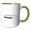 Green/White, variant on 3drose, Charging up Typography - Funny Energy Quote with Loading Icon, 11oz Two-tone Red Mug