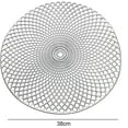 thumbnail image 3 of LINLIN Round Placemats, 4 Pack PVC Placemats Waterproof Oilproof Table Placemats Decorative Placemats for Home Table Wedding Party, 3 of 5