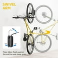 thumbnail image 2 of Swivel Bike Wall Mount, Bike Hangers for Garage, Space-Saving Vertical Bike Rack, Sturdy Bike Storage Rack Holds Up to 66lbs, Easy to Install, 4 Pack, 2 of 12