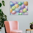 thumbnail image 3 of FCXZI Colorful Eggs Canvas Wall Art Print Home Room Decor Ready To Hang 16x12in, 3 of 6