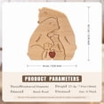 thumbnail image 2 of Adorno de Oso de Madera Personalizado XINYU con 2 a 8 Nombres de Familia, 2 of 7