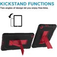 thumbnail image 2 of ELEHOLD Samsung Galaxy Tab A7 Lite Case 8.7 inch for Kids, Hybrid Shockproof Rugged Drop Protection Cover with Kickstand for Samsung Galaxy Tab A7 Lite 8.7" SM-T220/T225/T227 2021,Black + Red, 2 of 4