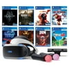 PlayStation VR 11-In-1 Deluxe Bundle PS4 & PS5 Compatible: VR Headset, Camera, Move Motion Controllers, Skyrim, Iron Man, Star Wars, Resident Evil 7, DOOM VFR, Battlezone, Until Dawn, Everybody's Golf