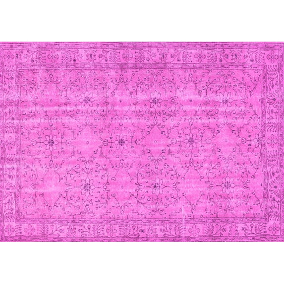 Ahgly Company Indoor Rectangle Persian Pink Traditional Area Rugs, 7' x 9'