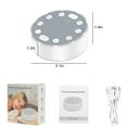 thumbnail image 3 of TSV White Noise Machine, Rechargeable Sound Machine for Sleeping, 6 Soothing Sounds, 2 Night Lights, 3 of 6