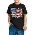 thumbnail image 2 of CFLVAEK 4th of July T Shirts for Kids 3D American Flag Graphic Tees Casual Crewneck Short Sleeve Cotton Tshirts Indenpendence Day Tops 9 Years, 2 of 6