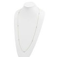 thumbnail image 4 of Primal Gold 14 Karat Two-Tone Textured Circles Necklace, 4 of 5