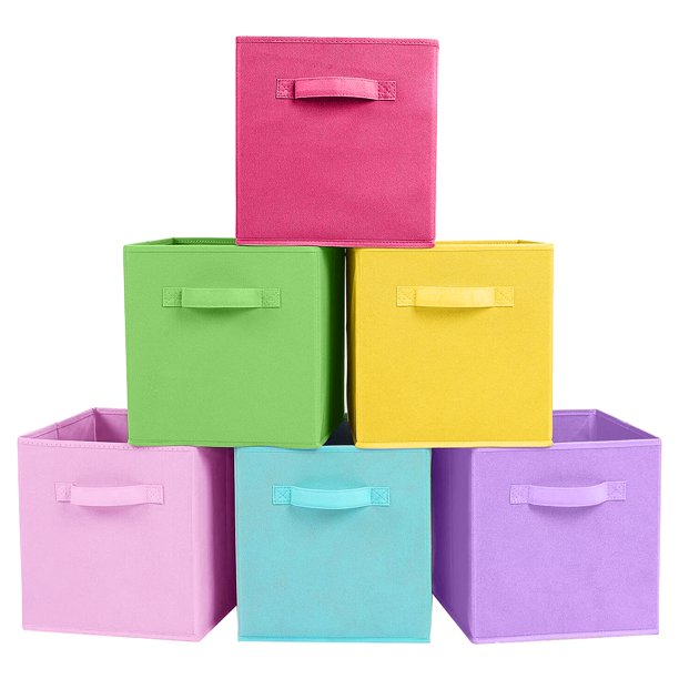 YOYTOOO 11" Collapsible Cube Storage Bins, Fabric Storage Cubes