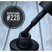 Haruyama Graphite Black gel nail polish 228