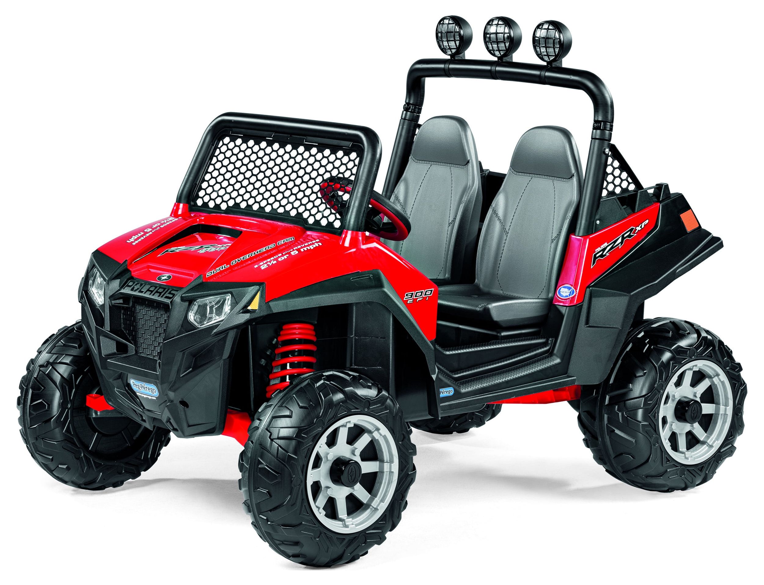 Peg Perego Polaris Ranger RZR 900 12-Volt Battery-Powered Ride-On, Red - image 4 of 9