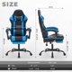 thumbnail image 5 of Silla de juego con reposapiés, silla de computadora ergonómica con reposacabezas y soporte lumbar, 5 of 5