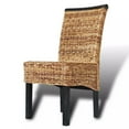 thumbnail image 4 of vidaXL 2/4/6x Solid Mango Wood Dining Chairs Abaca Kitchen Dining Room Lounge, 4 of 28