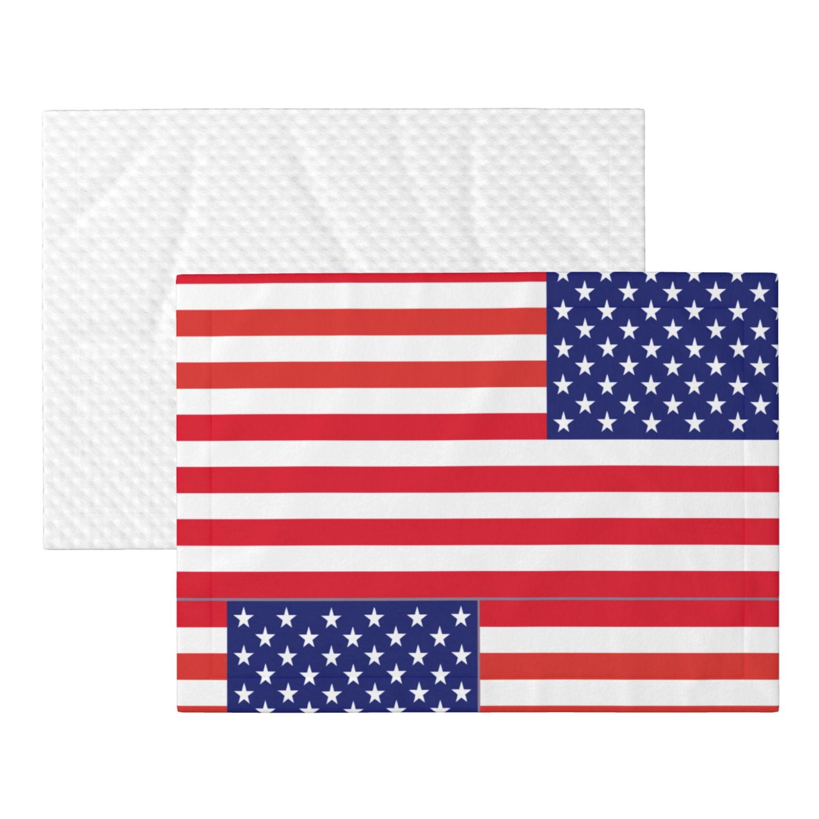America Flag Patriotic Dog Blanket Soft Warm Flannel Cat Blanket Great Pet Throw for Cats Puppy Small Medium Large Dog