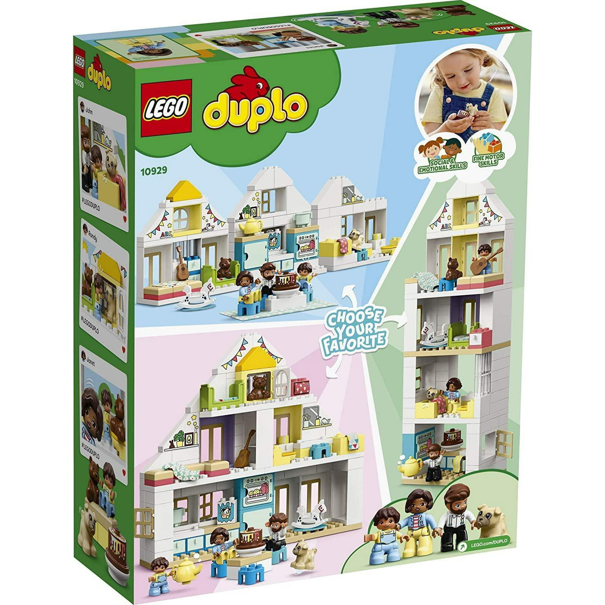 LEGO DUPLO Town Playhouse with Furniture and a Family, Great Educational Toy for Toddlers (130 Pieces) | Walmart