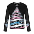 thumbnail image 6 of UVEASISHA Mens Christmas T Shirts Xmas Tree Printed Graphic Tees for Men Big and Tall Casual Hipster Tee Tops Slim Fit Long Sleeve Crewneck Pullover Black S, 6 of 6