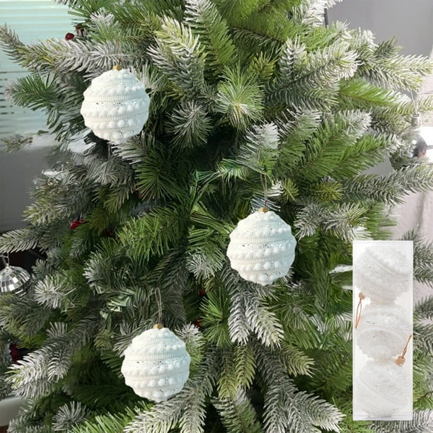 Adornos navideños, adornos para árbol de Navidad, regalos de Navidad, bolas de espuma color macarrón, adornos colgantes para árbol de Navidad, bolas navideñas de espuma de 8 cm.