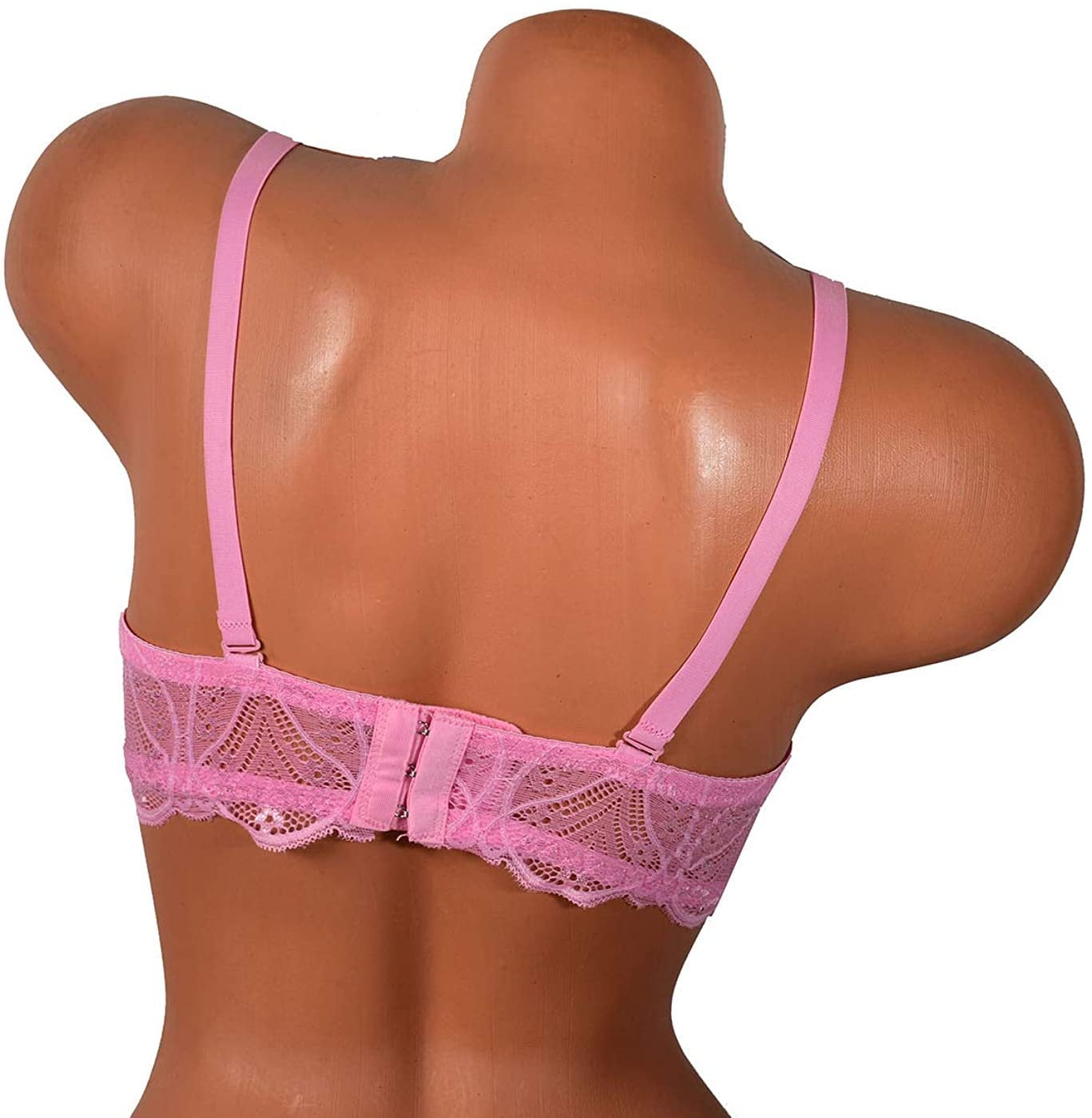 6 Pieces Full Cup Lace Gentle Push Up Pushup B/C Bra (34B) 