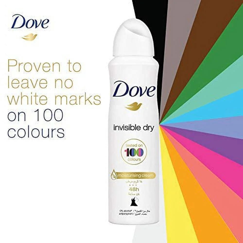 Dove Invisible Dry Anti-Per spirant Body Sp ray Deod orant 48 h150ml -6 Pack