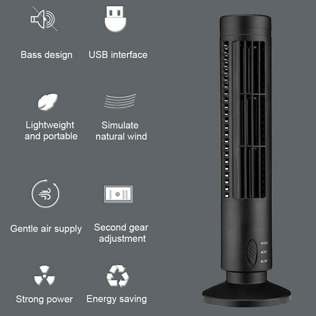 Ventilateur de Refroidissement pour Bureau à Domicile Ventilateur de Sol Réglable Ventilateur sur Pied Ventilateur Tour Sans Pales Ventilateur Tour Réglable